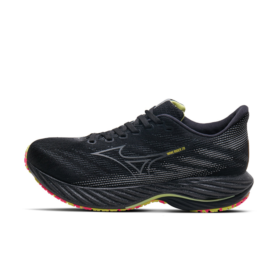 Mizuno Wave Rider 28 'Black Sunny Lime'