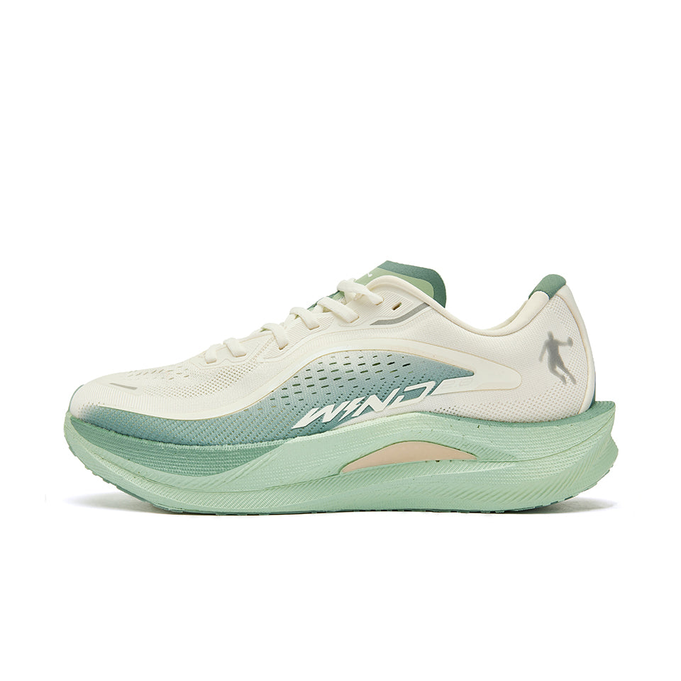 QIAODAN Wind-Running 2.0 Running Shoes 'Ivory Jade Green'「Women」