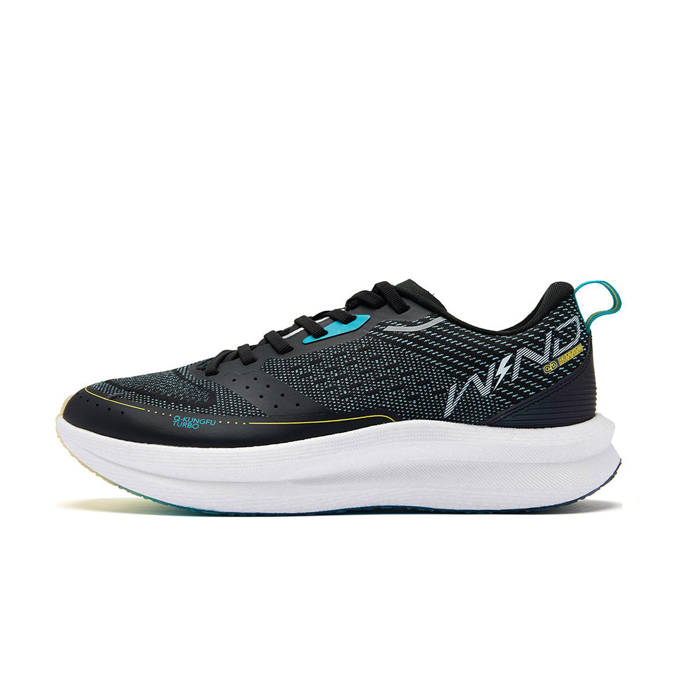 QIAODAN Wind-Running SE Running Shoes 'Black Cyan'「Women」