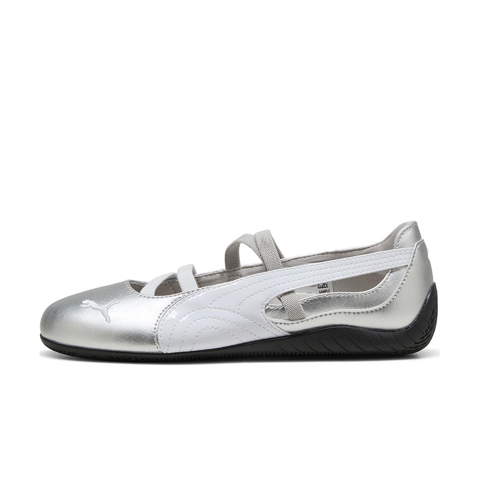 バレエ Puma Women's Speedcat Ballet Puma Silver PUMA Speedcat Ballet 'Silver' Womens