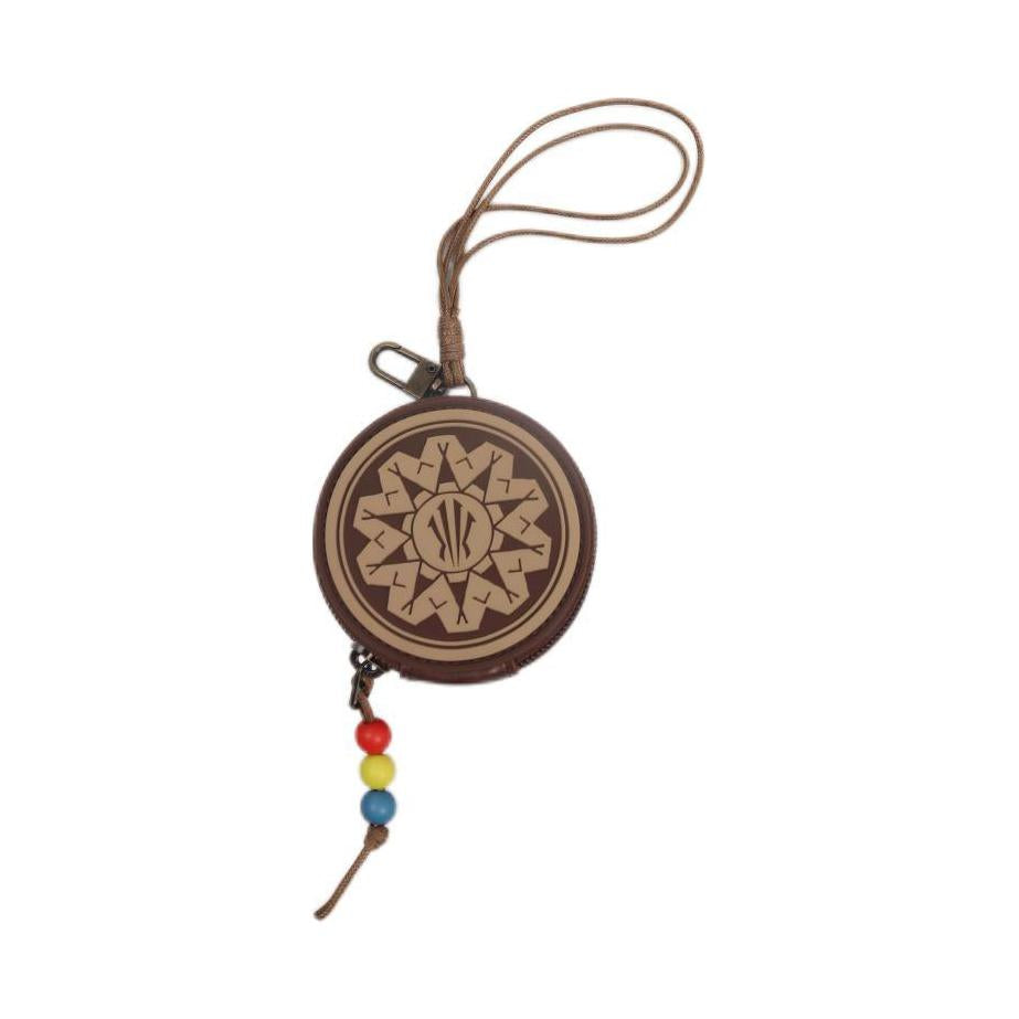 Anta Small Litchi Grain PU Leather Wallet Chestnut Brown