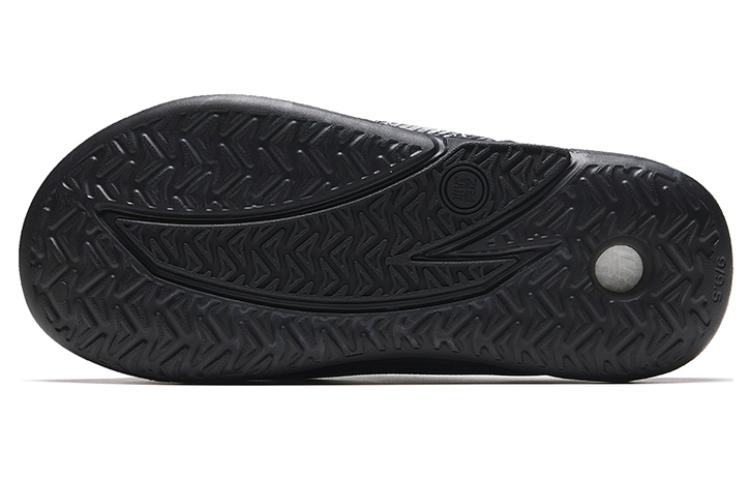 ANTA Slippers Nitrogen Bubble 'Black Purple' - Kicksown store