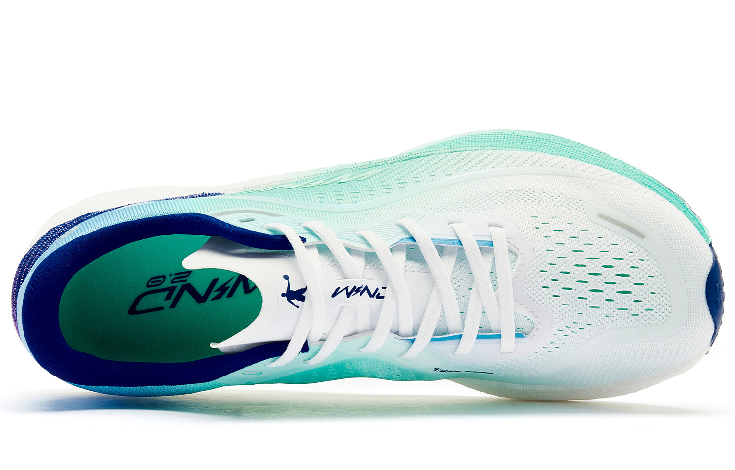 QIAODAN Wind-Running 2.0 Running Shoes 'Smart Green Sea Salt Blue'「Women」