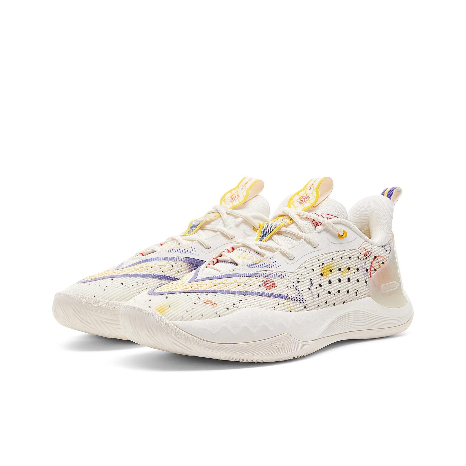 Peak Taichi BIG Triangle 4.0 'White Purple' - Kicksown store