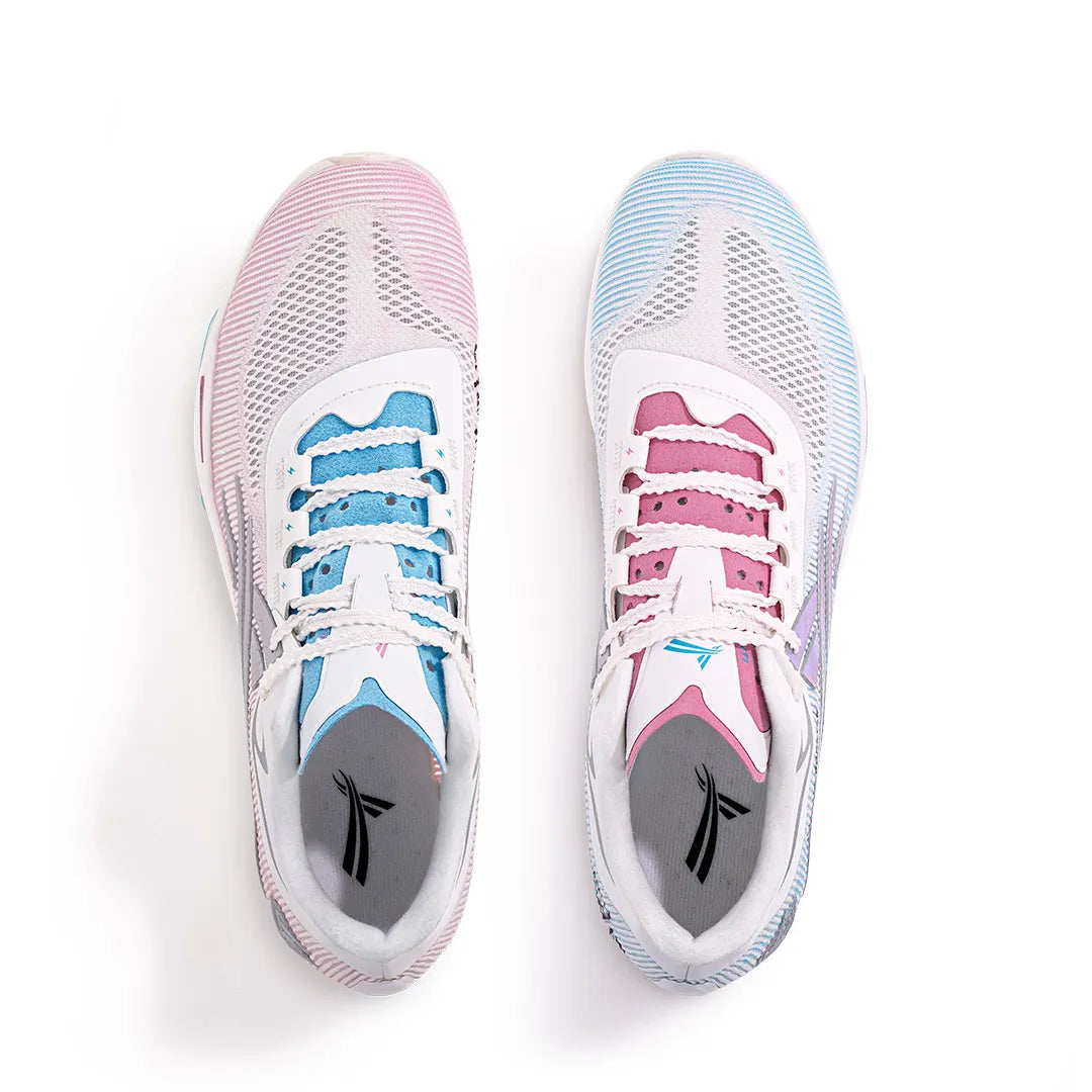 Volanti 911 Rocket Air Cushion Spike Shoes 'Blue/Pink Mismatch'