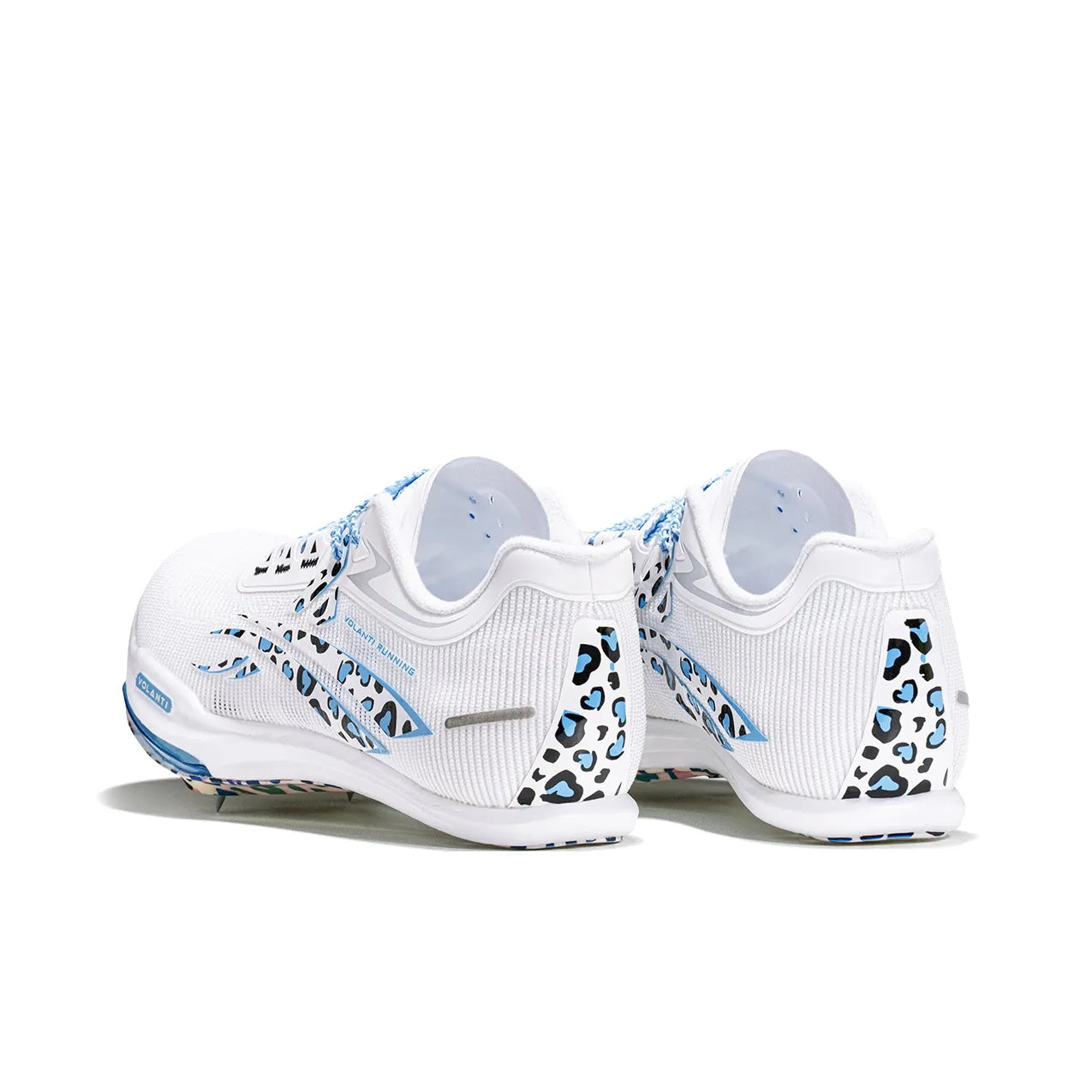 Volanti 911 Rocket Air Cushion Spike Shoes 'Leopard Blue Diamond'