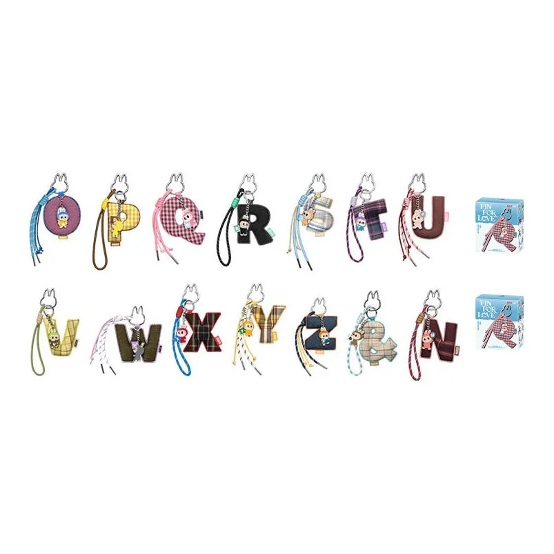 POP MART The Monsters LABUBU Pin For Love Collection Letter Pendant Blind Box