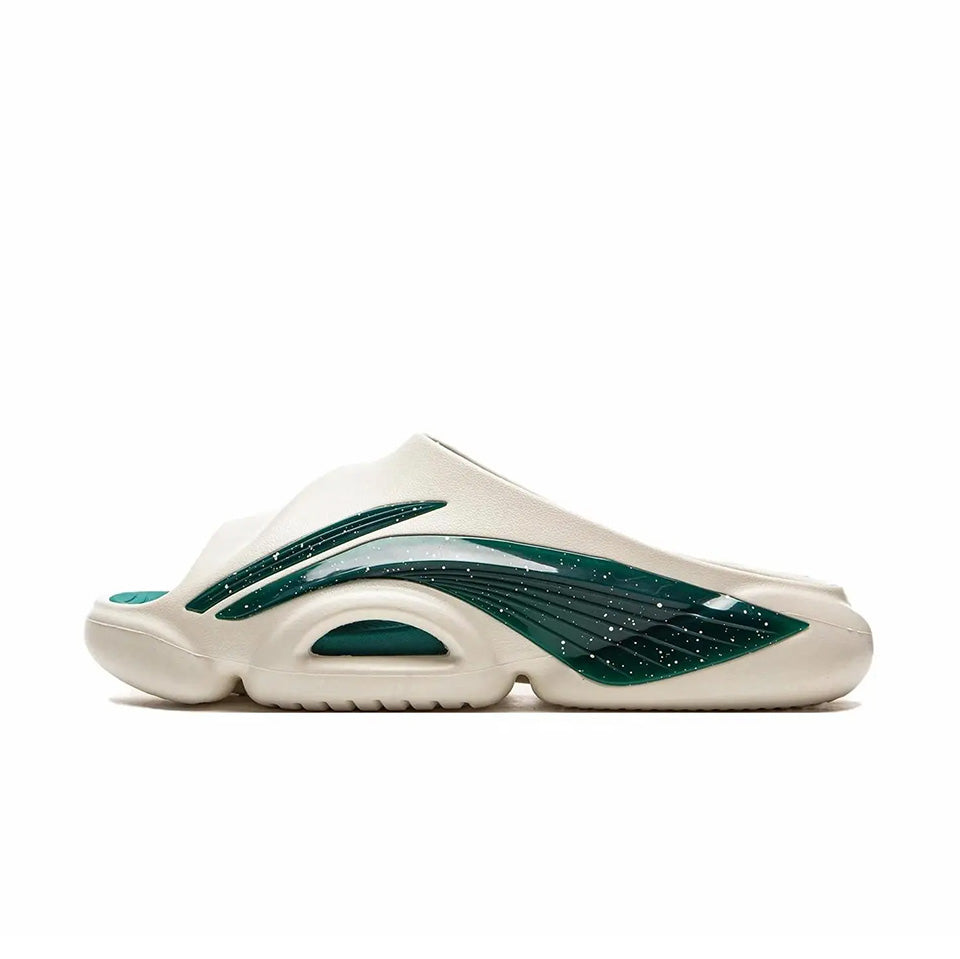 LiNing BADFIVE Slides OG ‘Beige Green' - Kicksown store