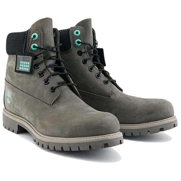 Timberland PREMIUM Crew Martin Boot Medium Heel Mens Gray