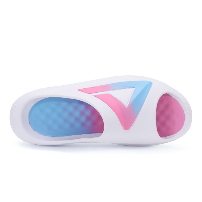 PEAK Taichi Little Chubby Slippers 'White Pink Blue'