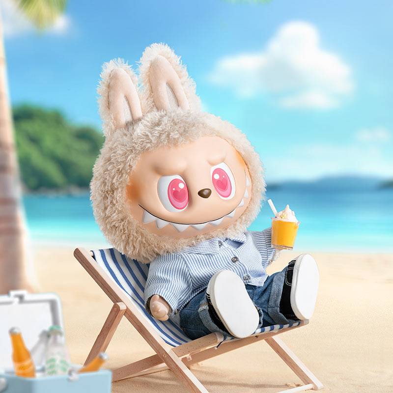 POP MART LABUBU THEMONSTERS FLIPWITH ME Jelly Plush Doll, Summer Wild Trendy Figures 40cm - Kicksown store
