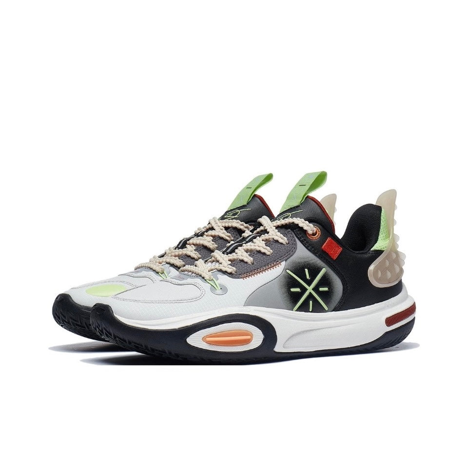 LiNing Wade All City 11 ‘Grey Black Green'「Kids」 - Kicksown store