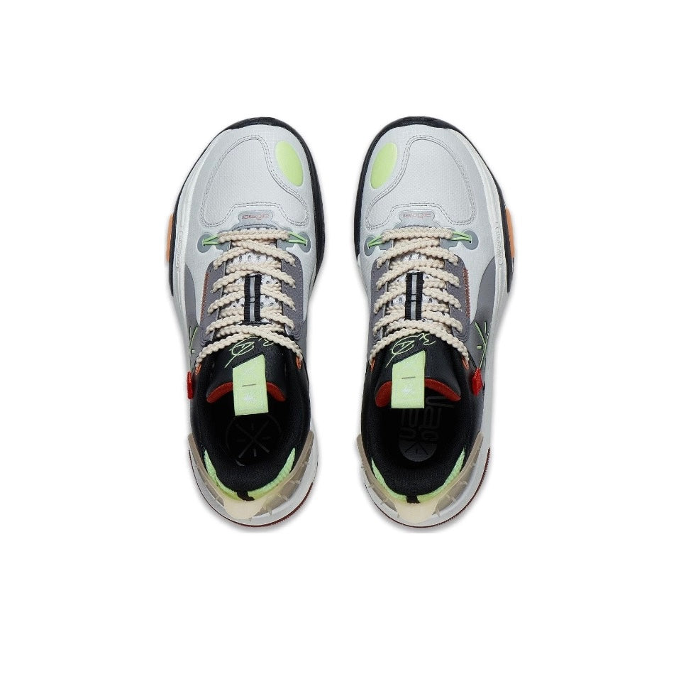 LiNing Wade All City 11 ‘Grey Black Green'「Kids」 - Kicksown store