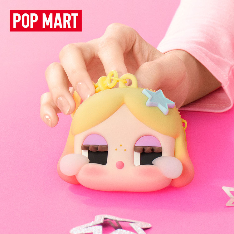 POP MART CRYBABY SHINY Collection Crybaby Doll Earphone Case Gold, Brown Merch - Kicksown store