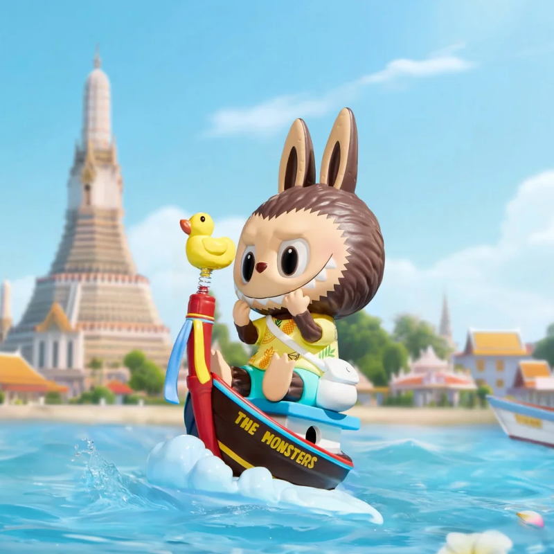 POP MART LABUBU Thailand Limited, Long Tail Boat Trendy Figures