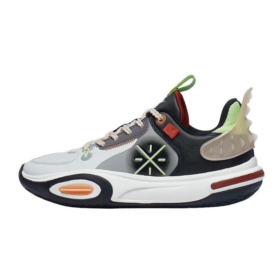 LiNing Wade All City 11 ‘Grey Black Green'「Kids」 - Kicksown store