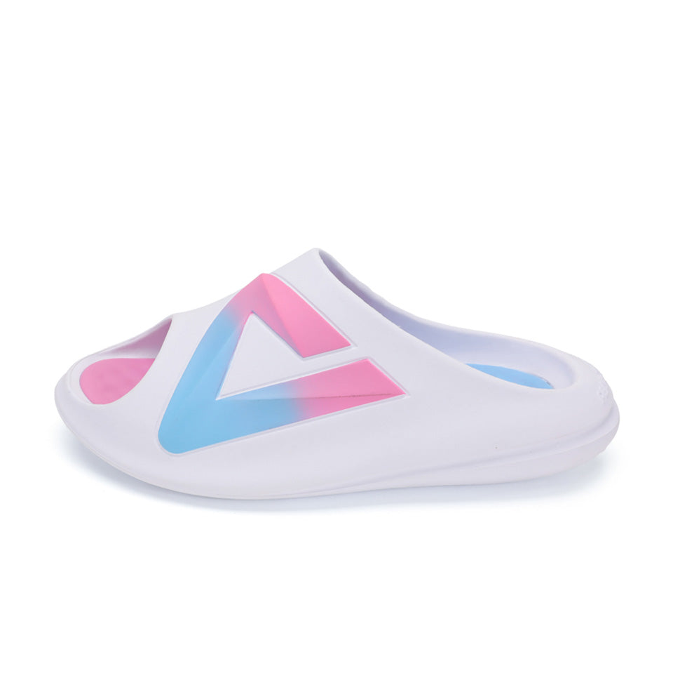 PEAK Taichi Little Chubby Slippers 'White Pink Blue'