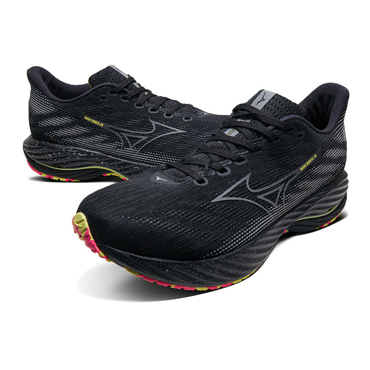 Mizuno Wave Rider 28 'Black Sunny Lime'