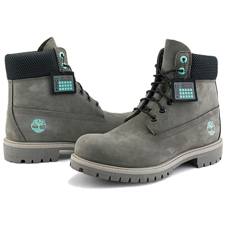Timberland PREMIUM Crew Martin Boot Medium Heel Mens Gray