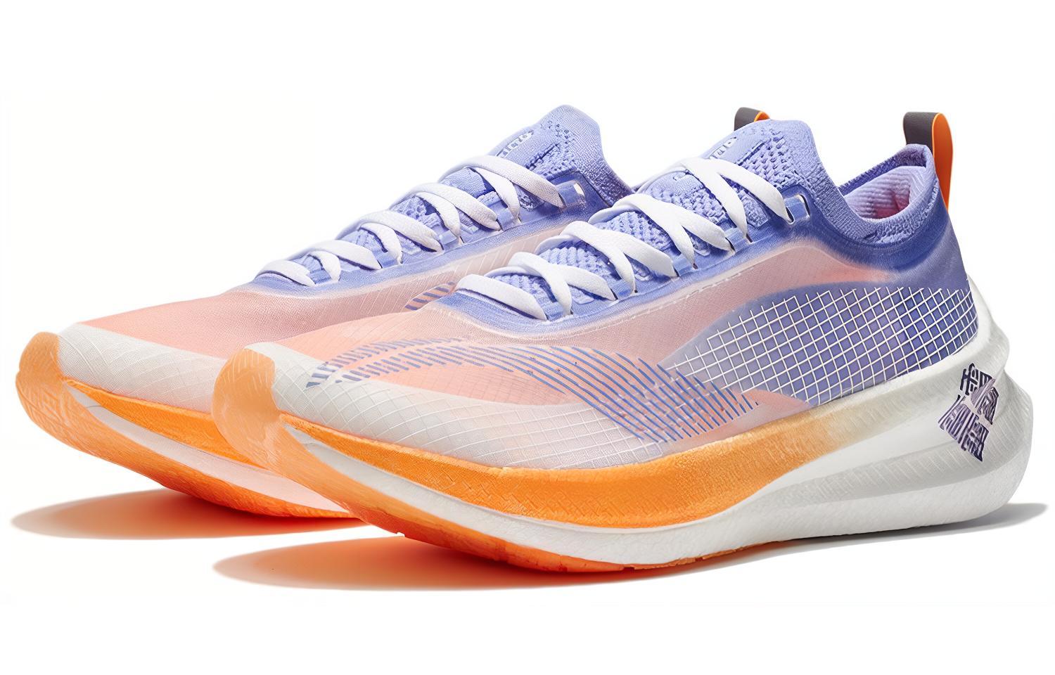 LINING Feidian 2 Elite Running Shoes Women's 'Standard White Neon Hydrangea Blue Purple' - Kicksown store