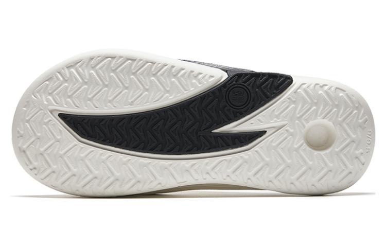 ANTA Slippers Nitrogen Bubble 'White Black' - Kicksown store