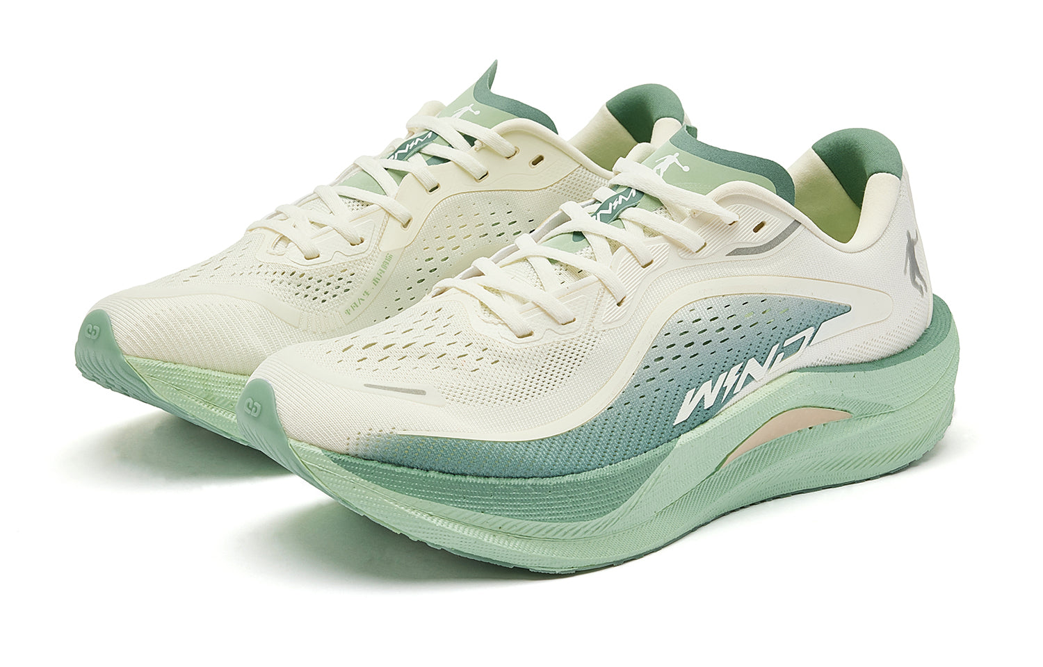 QIAODAN Wind-Running 2.0 Running Shoes 'Ivory Jade Green'