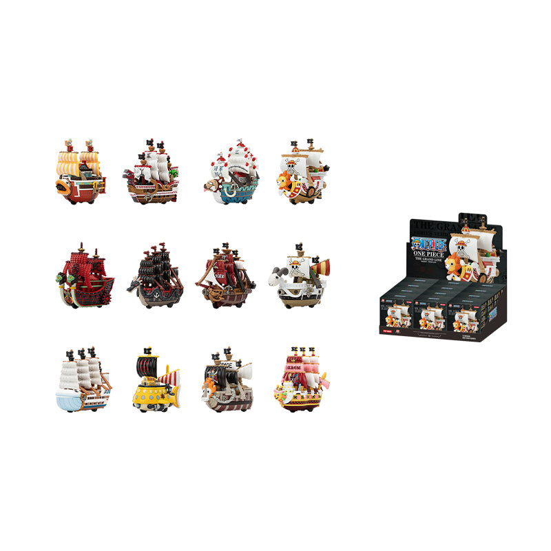 POP MART One Piece The Great Voyage Collection, Hobby Model Vehicles Mystery Boxes Single Mystery Box/Full Box 12 Pcs