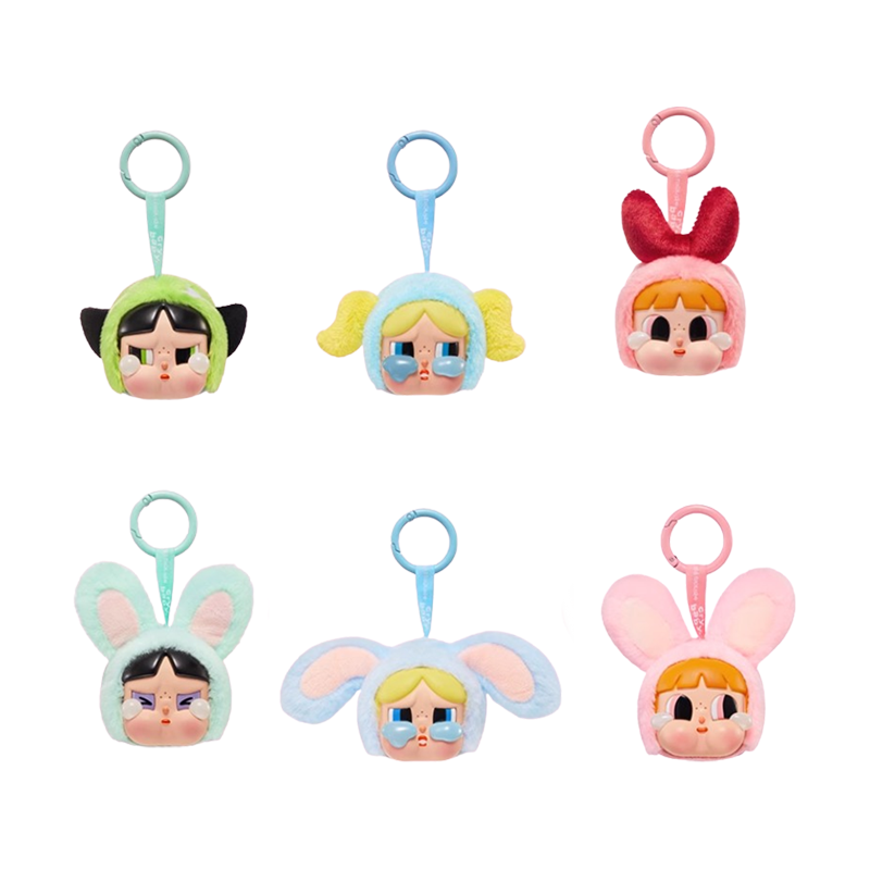 POP MART CRYBABY × The Powerpuff Girls Collection, Plush Rubber Face Mystery Boxes - Kicksown store