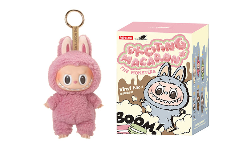 POP MART Labubu The Monsters Exciting Macaron Vinyl Plush Pendant