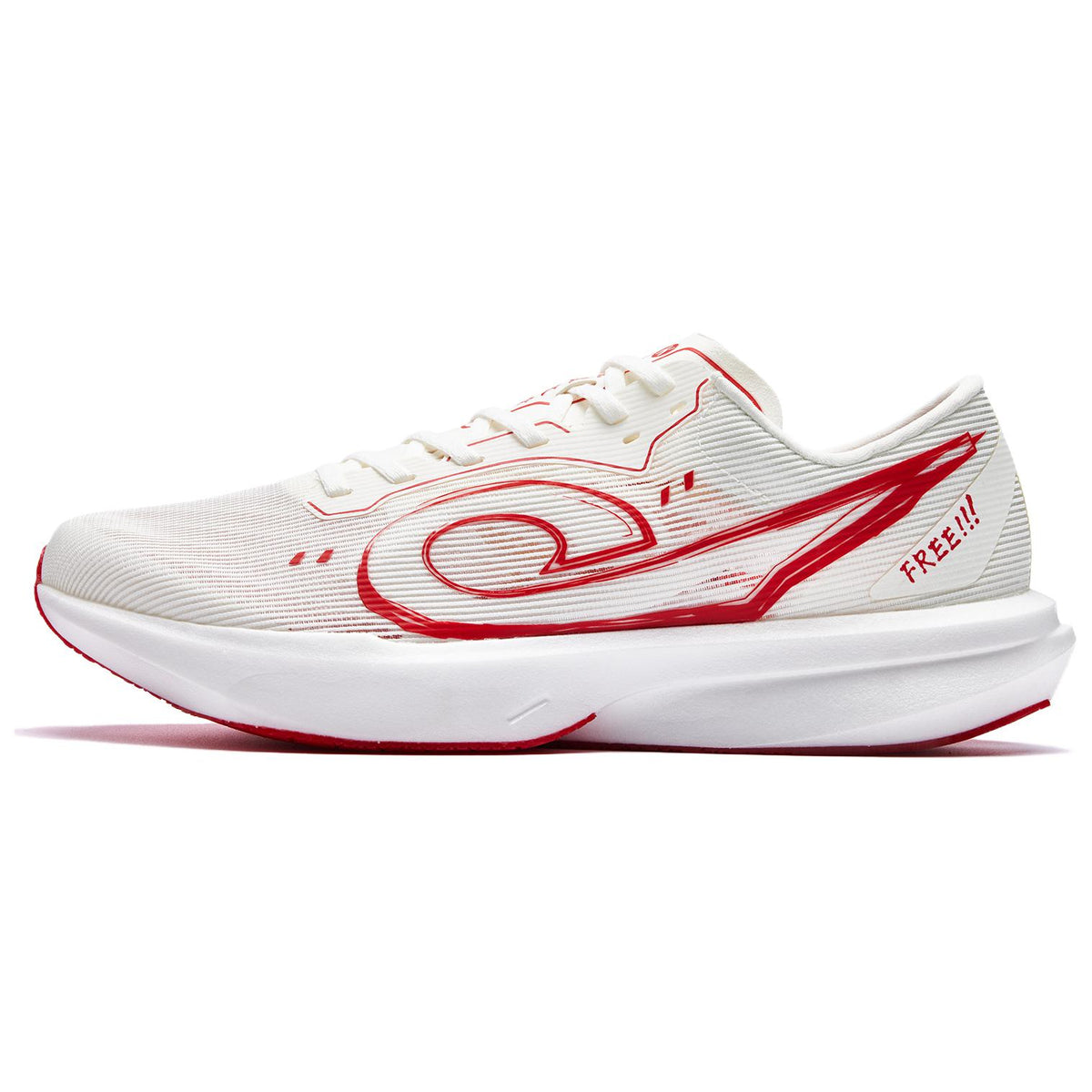 QIAODAN x QIANGFENGCHUIFU Qing Hong FREE Running Shoes - Red Blue Mismatched