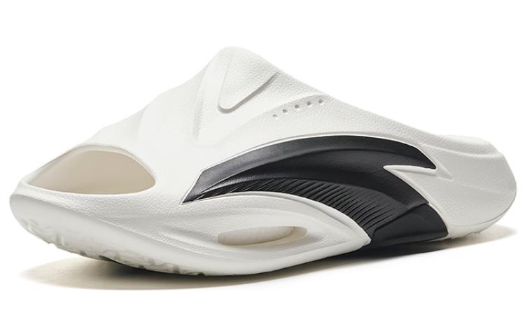 ANTA Slippers Nitrogen Bubble 'White Black' - Kicksown store