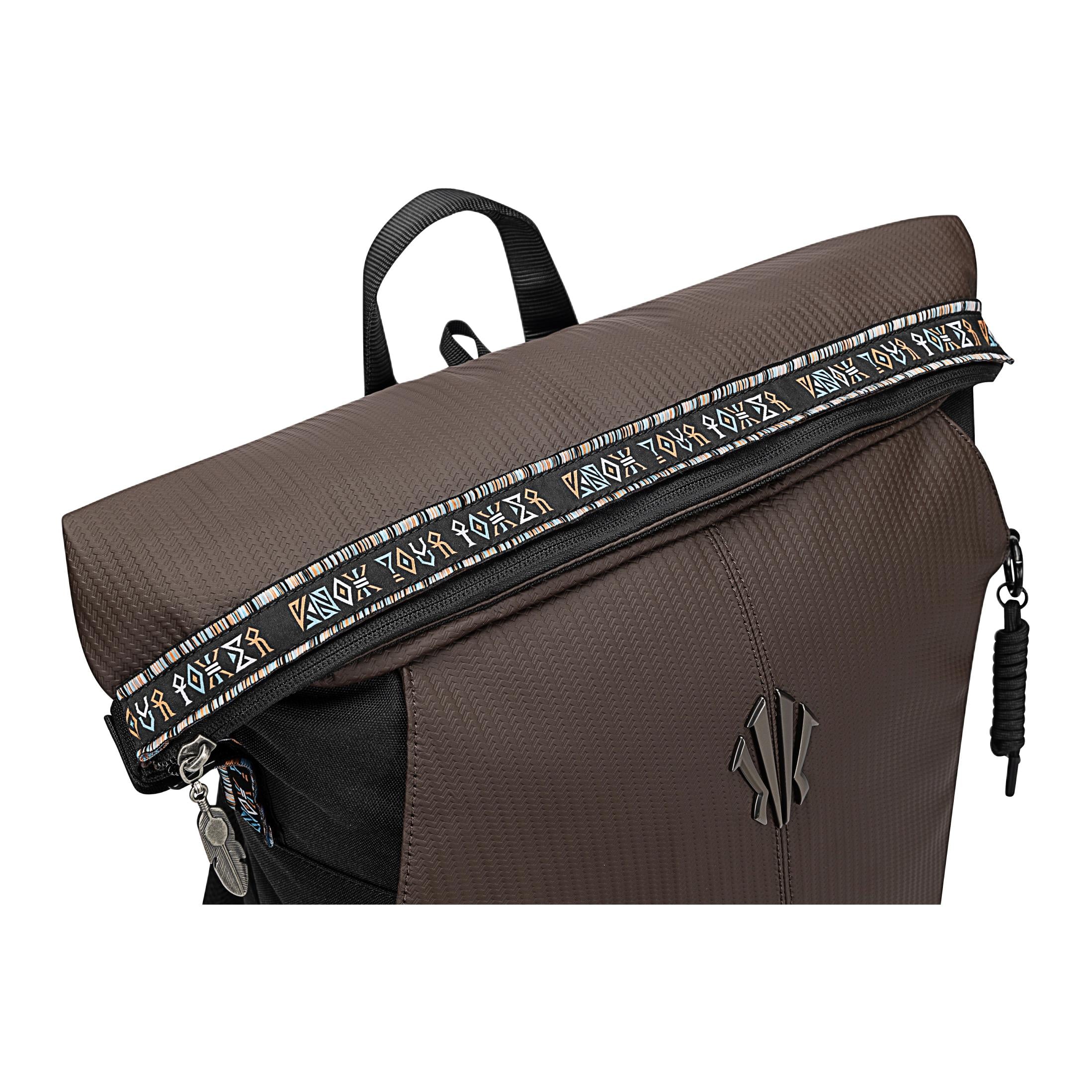 Anta Kai Polyester Backpack Brown