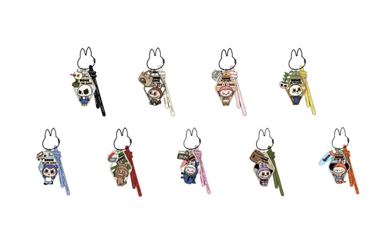 POP MART LABUBU Elf Home Collection Keychain Pendant Mystery Boxes Single