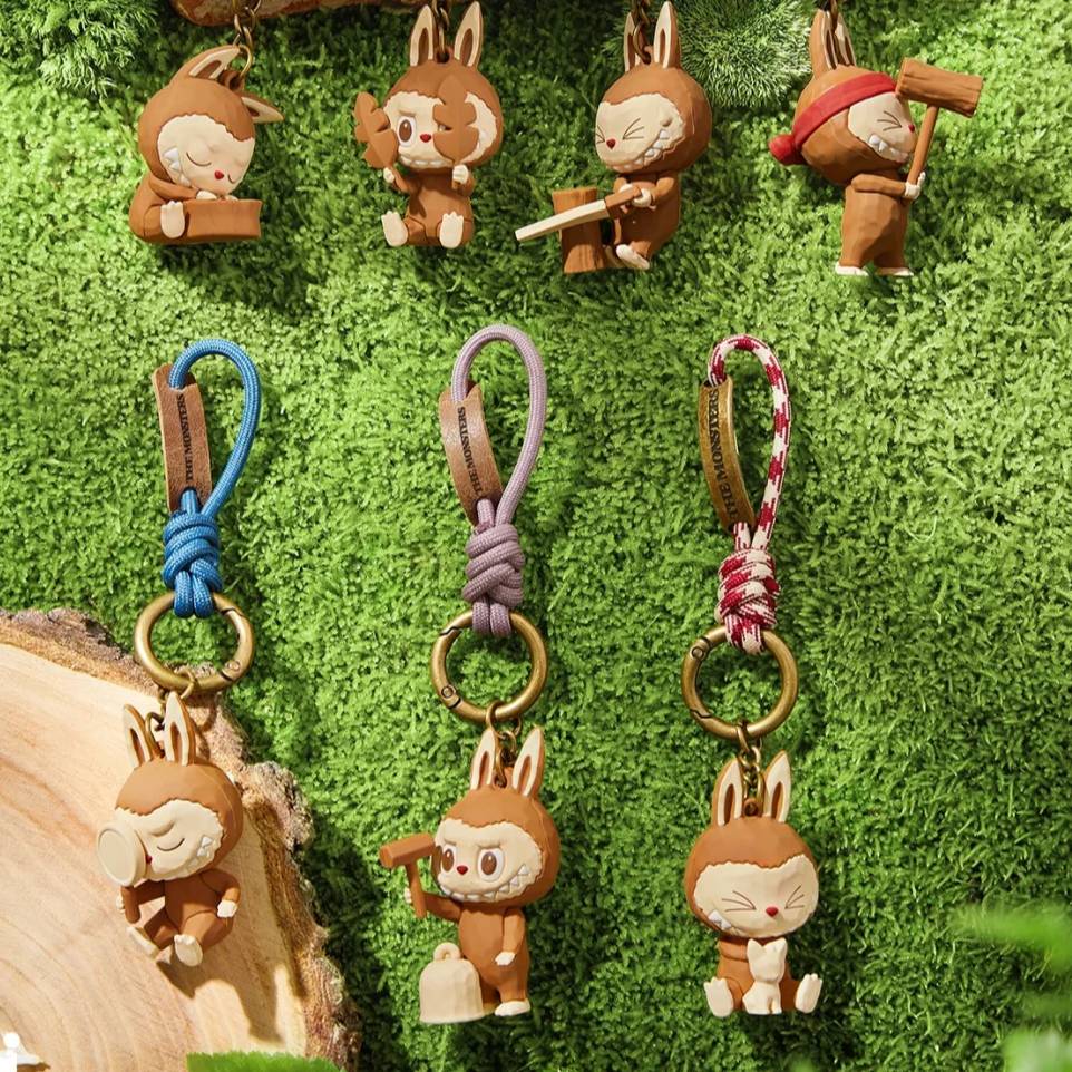 POP MART Labubu Wood Workshop Collection Keychain - Kicksown store
