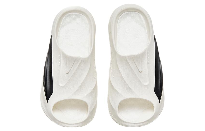 ANTA Slippers Nitrogen Bubble 'White Black' - Kicksown store