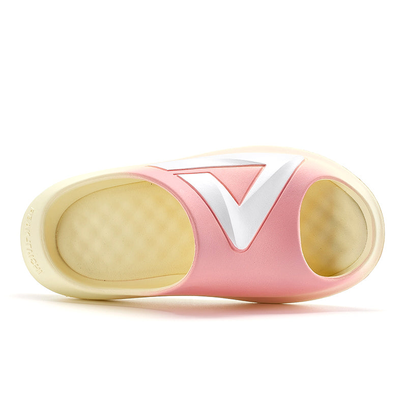 PEAK Taichi Little Chubby Slippers 'Pink Yellow'