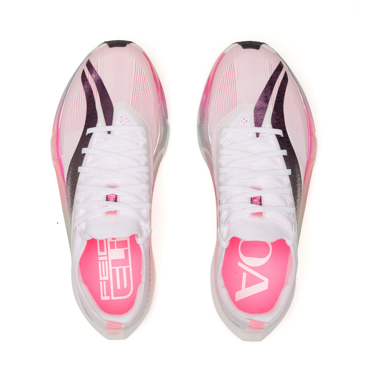 LiNing Feidian 7 ELITE 'White Fluorescent Lotus Pink'