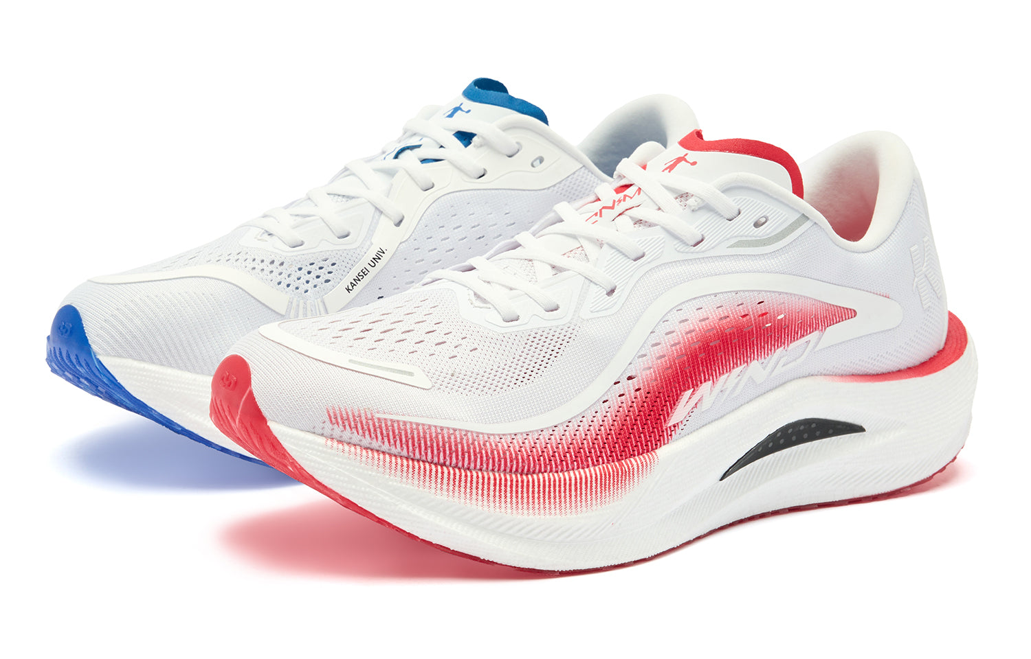 QIAODAN Wind-Running 2.0 Running Shoes 'Tomato Red Lightning Blue'