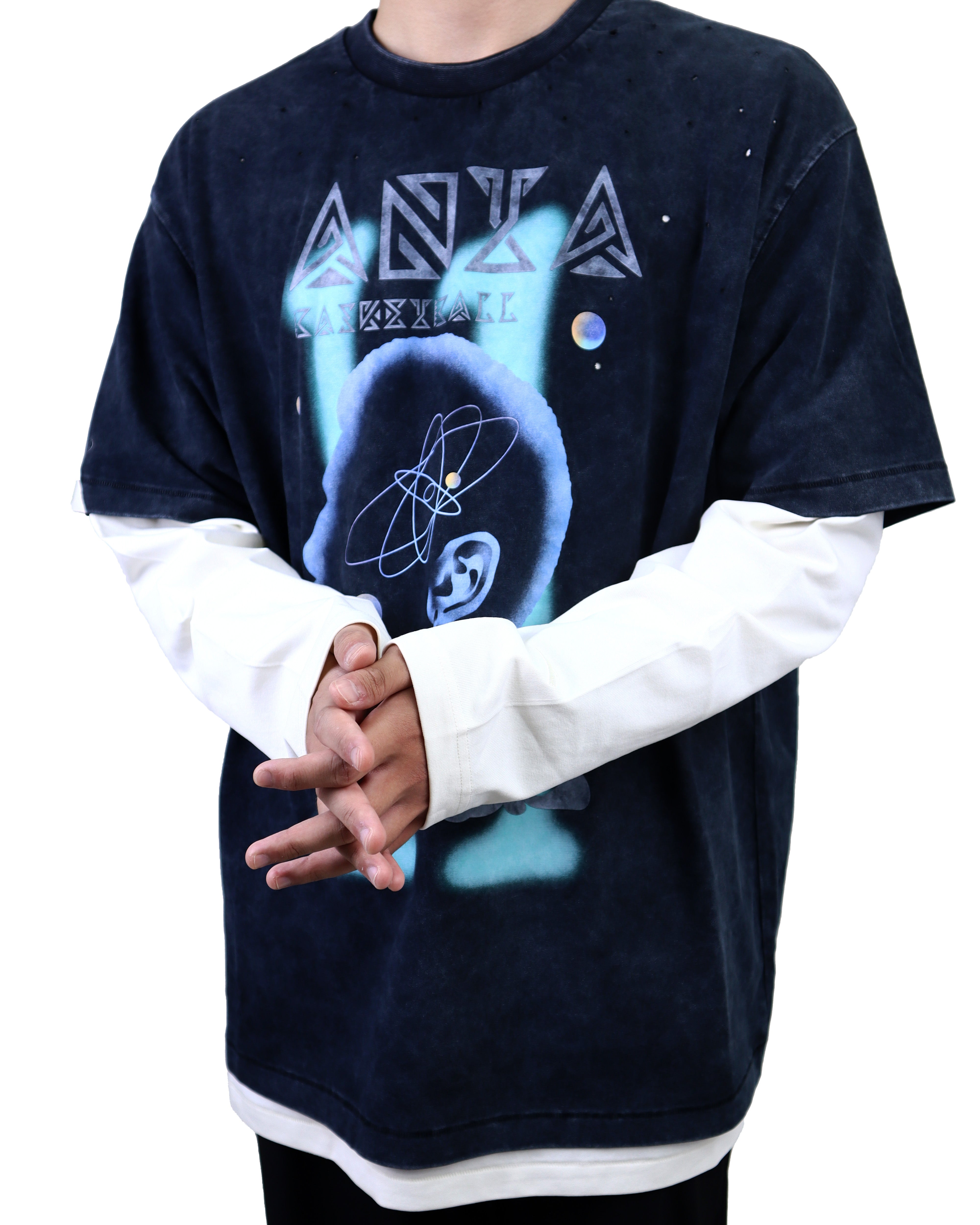 Anta Kai Sweatshirt 'Black Blue'