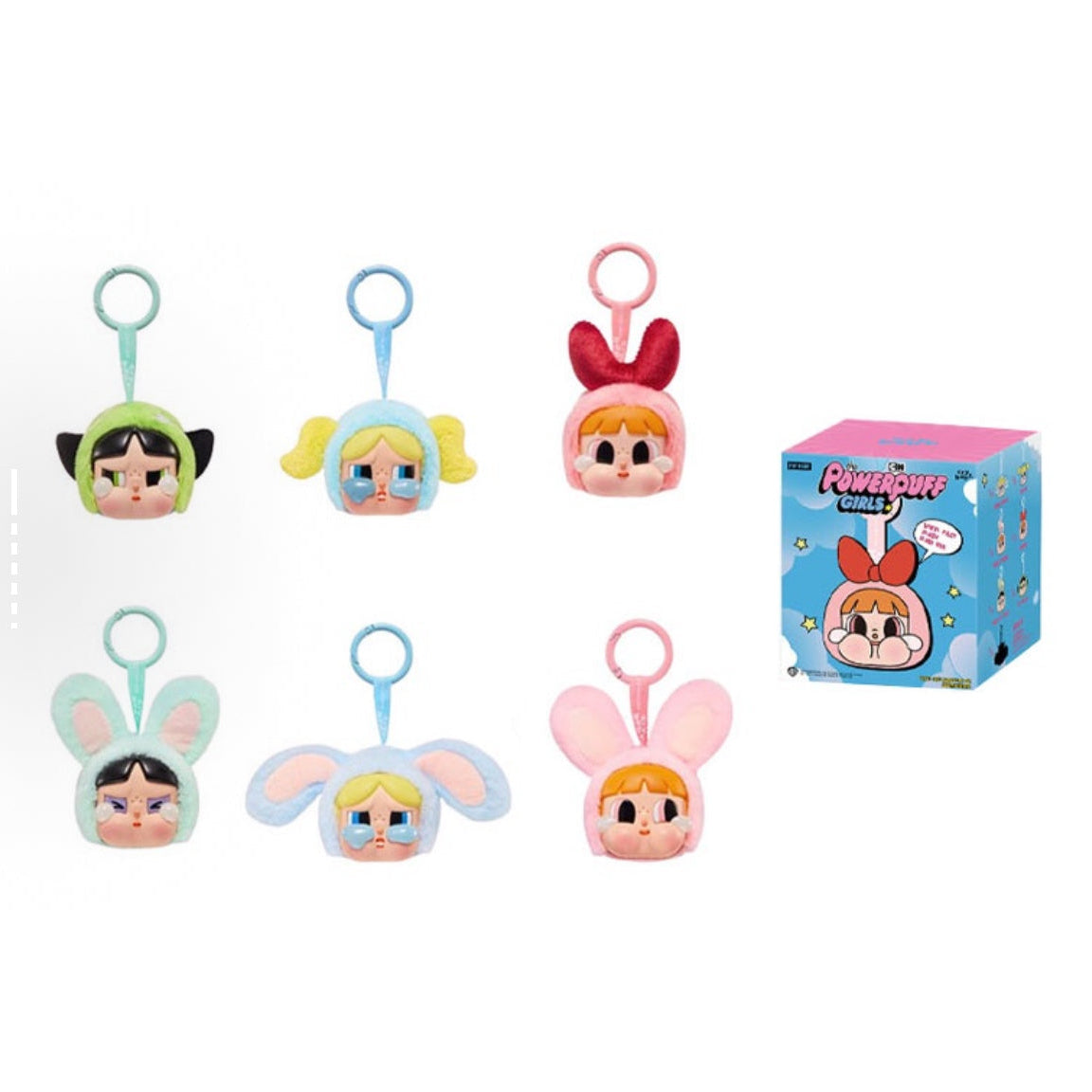 POP MART CRYBABY × The Powerpuff Girls Collection, Plush Rubber Face Mystery Boxes - Kicksown store