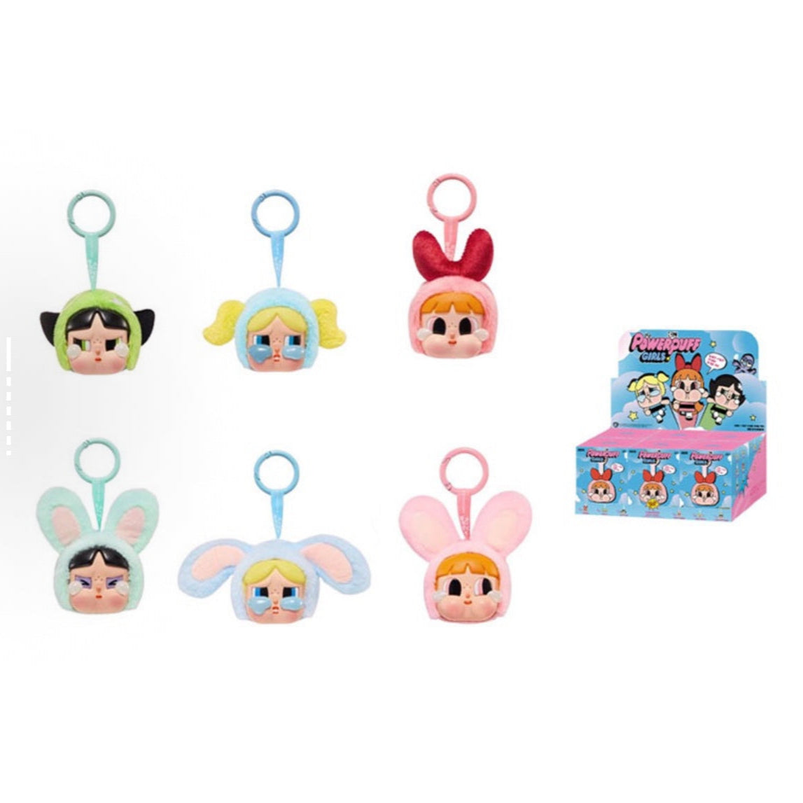 POP MART CRYBABY × The Powerpuff Girls Collection, Plush Rubber Face Mystery Boxes - Kicksown store