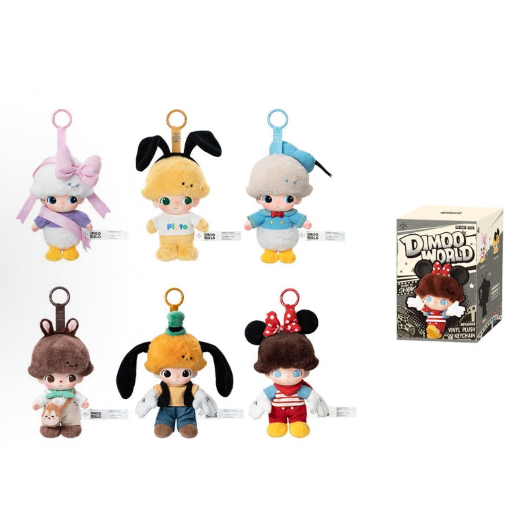 POP MART Dimoo World X Disney Series Vinyl Plush Keychain Single Blind Box - Kicksown store