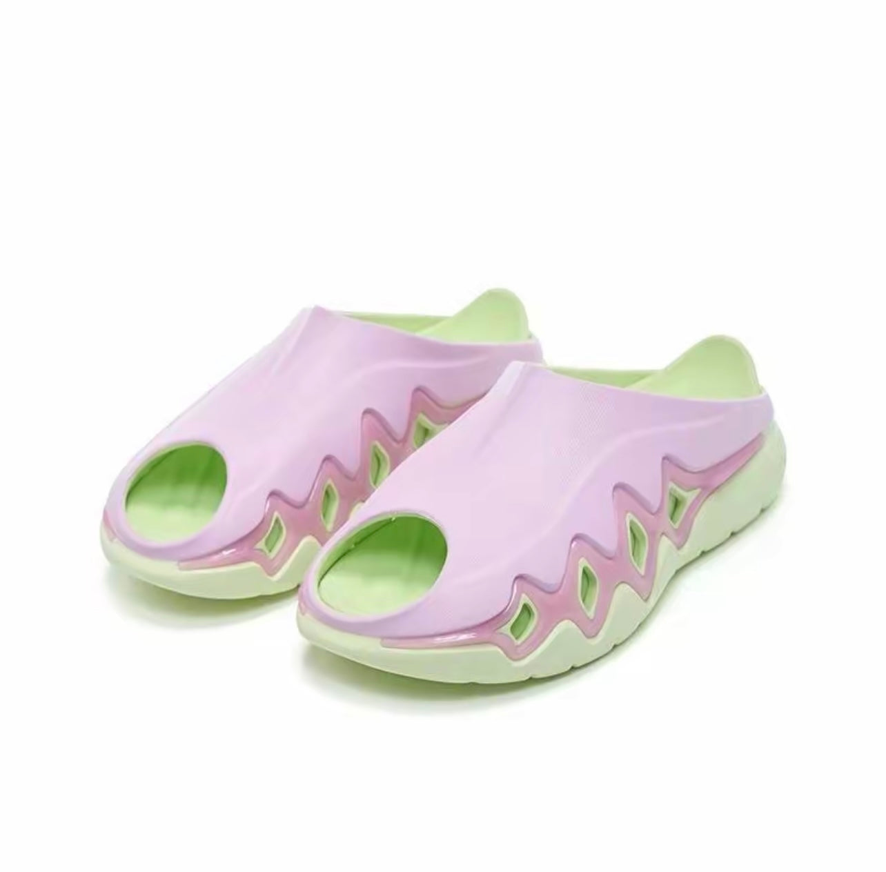 Rigorer Shark 3 Slides 'Pink/Green' - Kicksown store