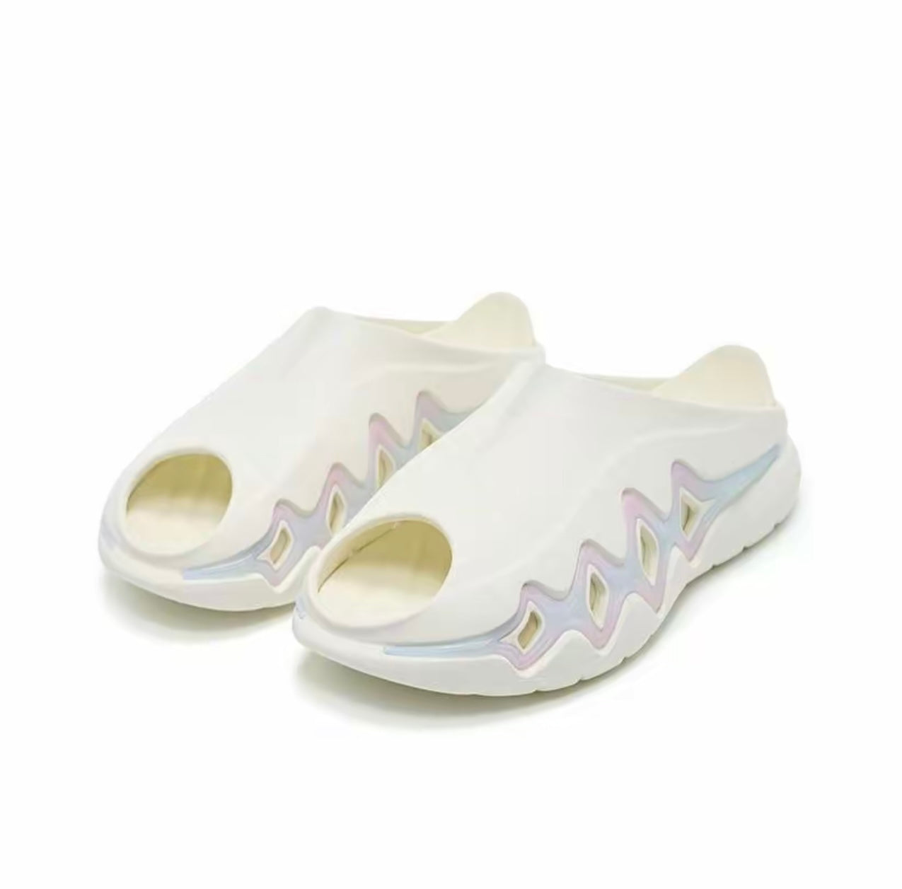 Rigorer Shark 3 Slides 'White/Pink/Blue' - Kicksown store