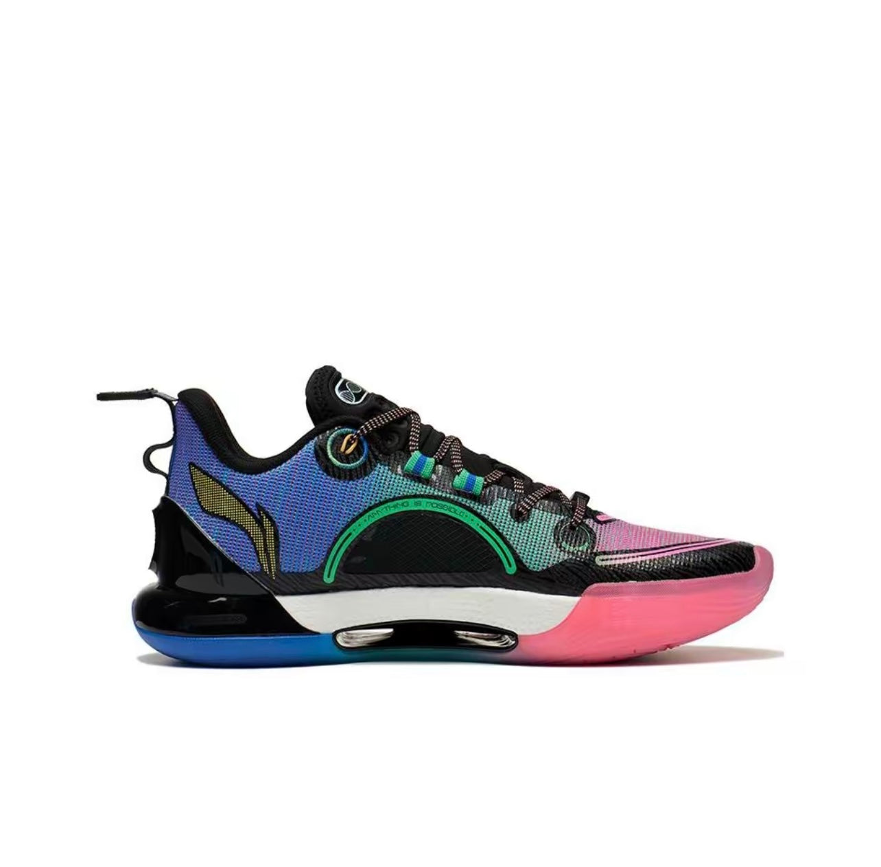 LiNing Yushuai Evolution Low ‘Black Pink Blue’ - Kicksown store