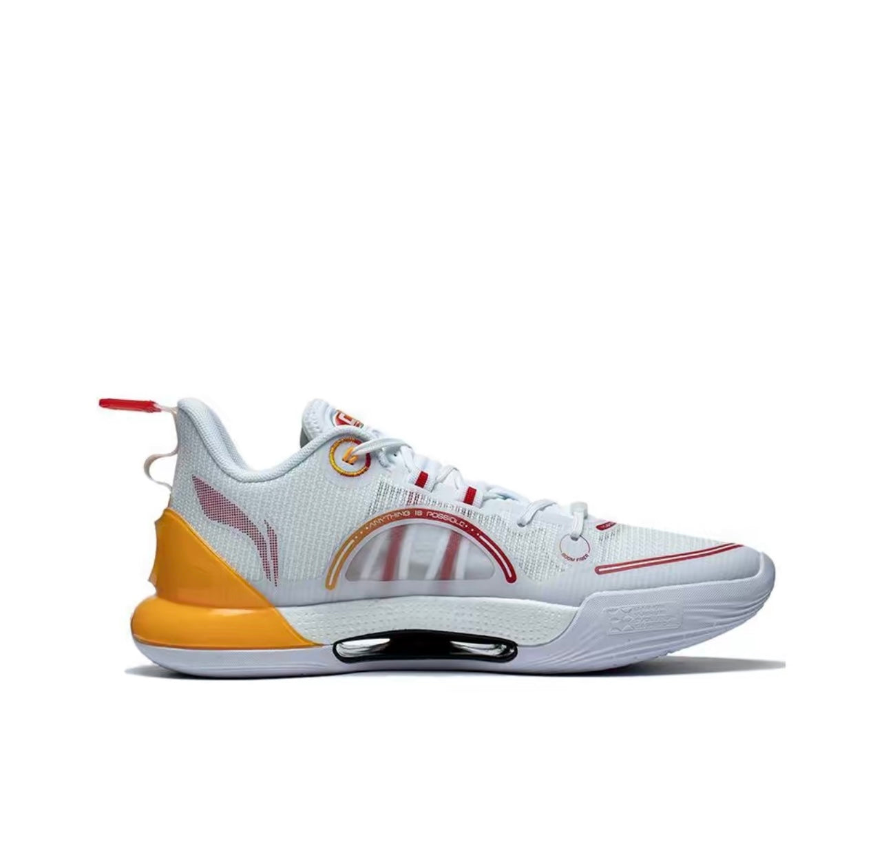 LiNing Yushuai Evolution Low ‘White Red Yellow’ - Kicksown store