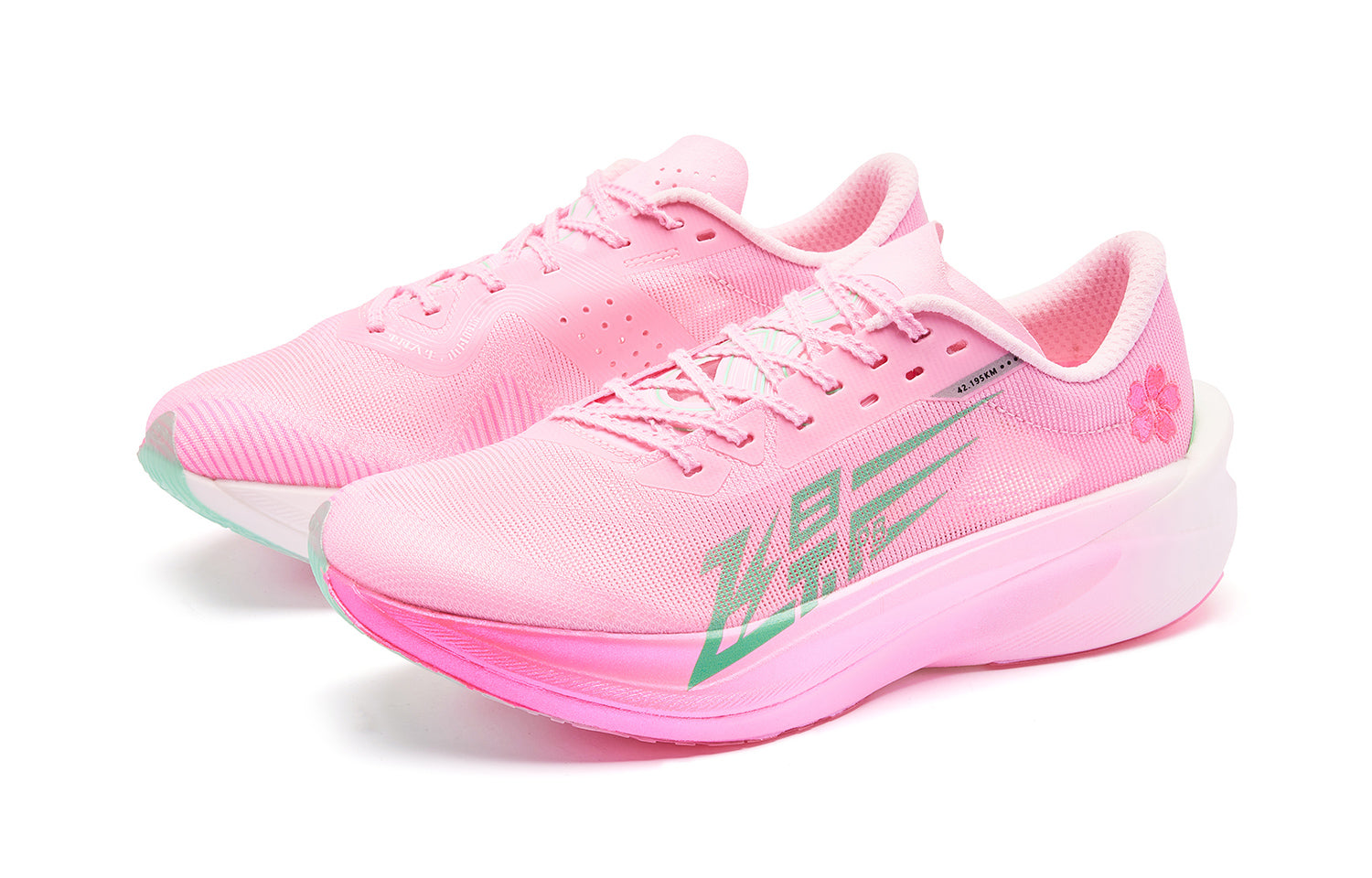 QIAODAN Feiying PB4.0 Running Shoes 'Cherry Blossom Pink Aurora Green'