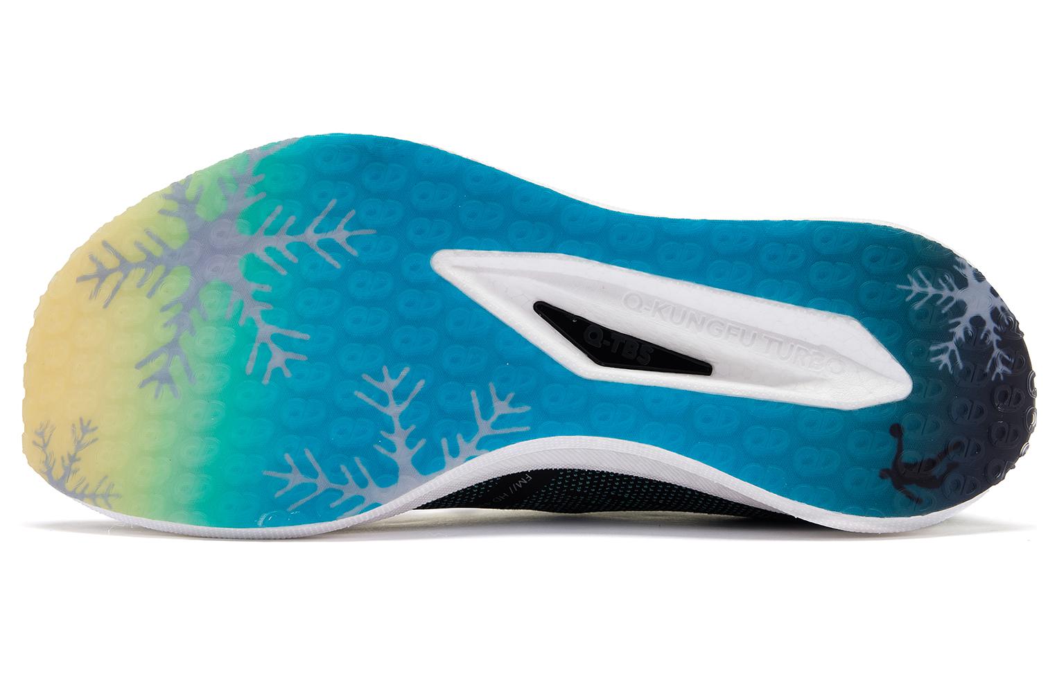 QIAODAN Wind-Running SE Running Shoes 'Black Cyan'「Women」