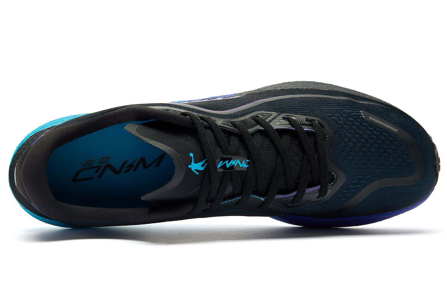 QIAODAN Wind-Running 2.0 Running Shoes 'Black Purple'