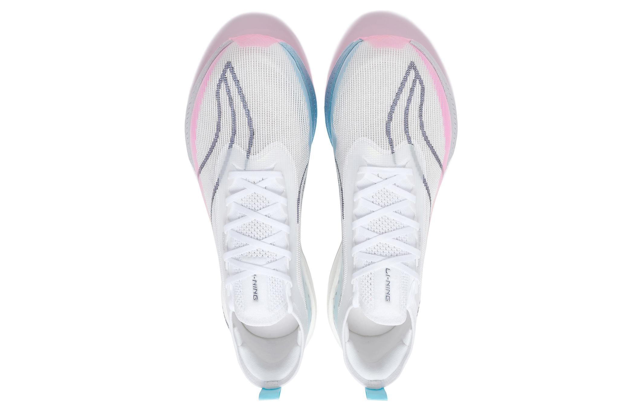 LiNing Feidian 3 Elite Running Shoes 'White Blue Pink' - Kicksown store